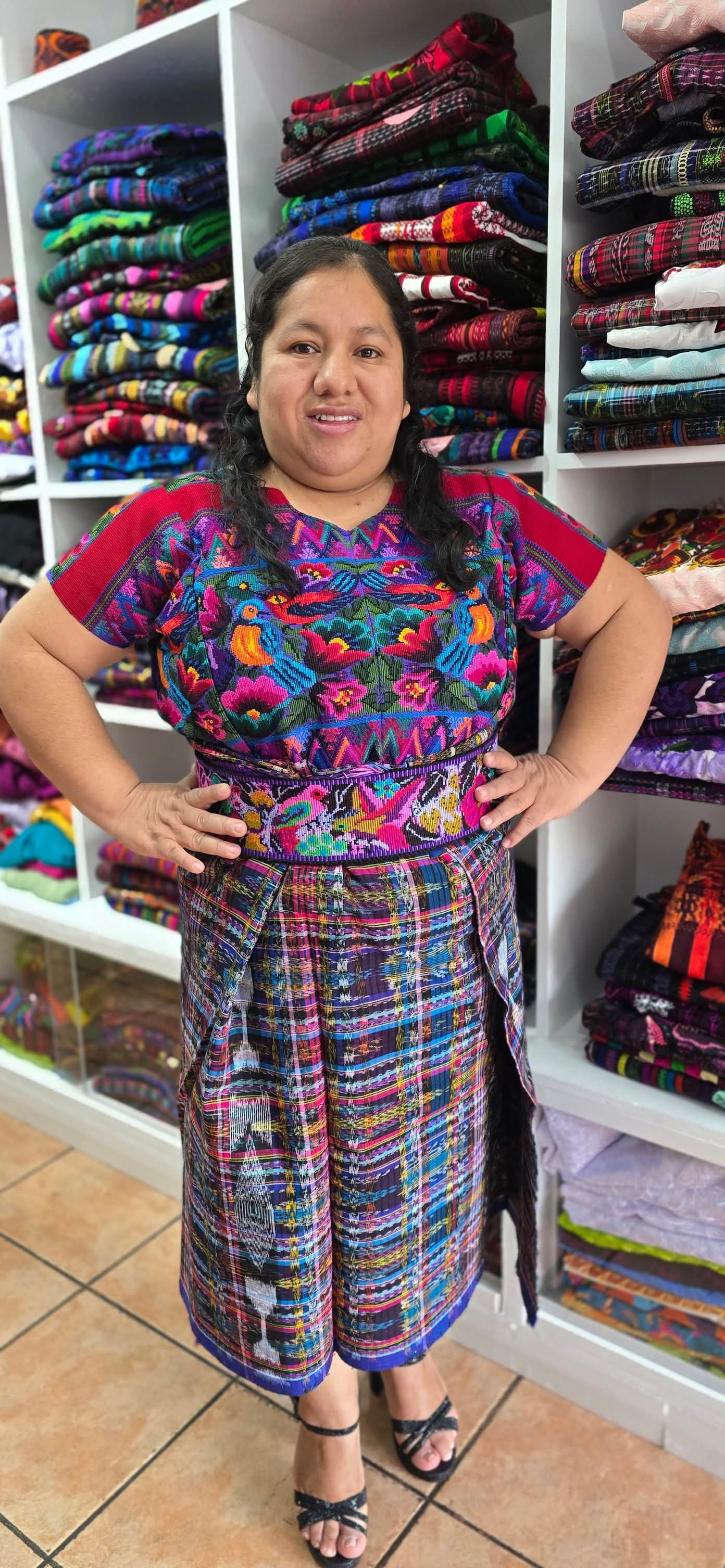 Traje de guipil de marcador