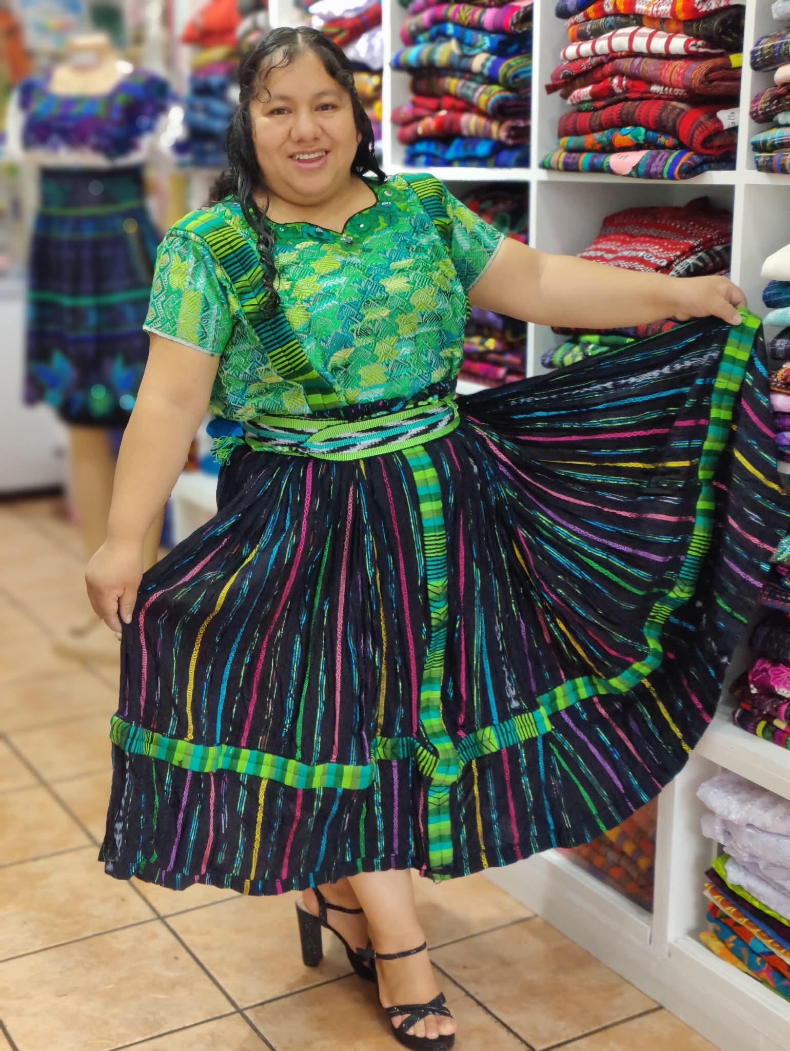 Traje de Quezaltenango verde